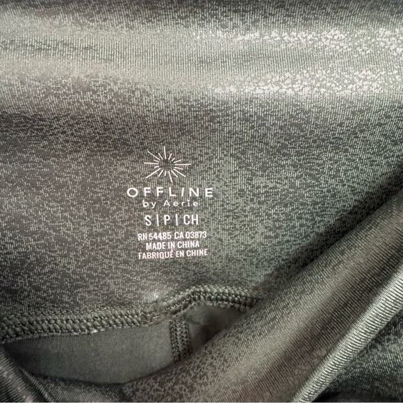 Aerie Offline The Hugger Dark Green Crossover Mid-rise Leggings Size Small - Picture 4 of 7